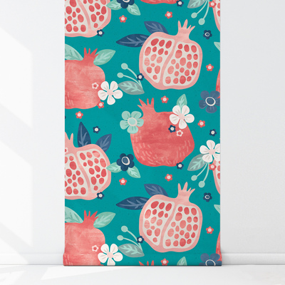 Tapisserie murale Grenats peints