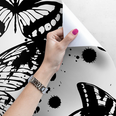 Papier peint Papillons d'encre