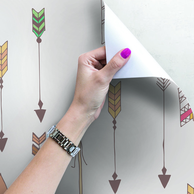 Papier peint panoramique Flèches indiennes colorées