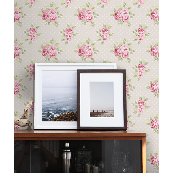 Tapisserie murale Rose-Rose