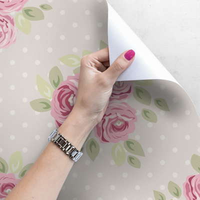 Tapisserie murale Rose-Rose