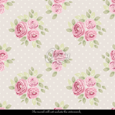 Tapisserie murale Rose-Rose