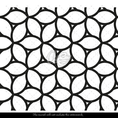Tapisserie murale Prairie géométrique