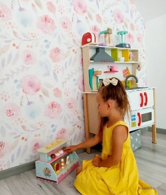 Tapisserie murale Roses roses