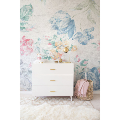 Papier peint adhésif Se détendre dans un jardin fleuri