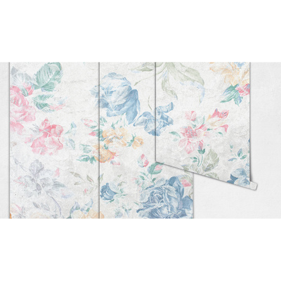 Papier peint adhésif Se détendre dans un jardin fleuri