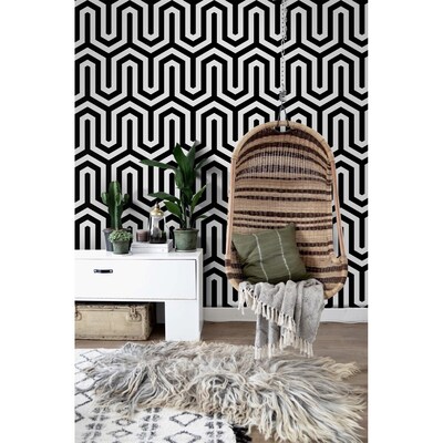 Tapisserie murale Dans le labyrinthe en zigzag