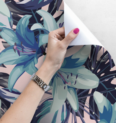 Papier peint adhésif Lys bleus