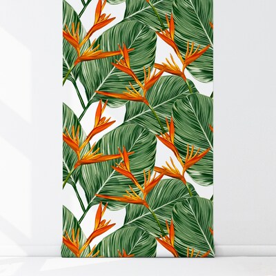 Papier peint Fleurs dans la jungle sauvage