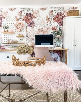 Papier peint Fleurs romantiques