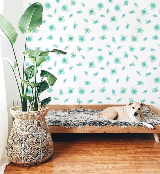 Tapisserie murale Pluie de fleurs