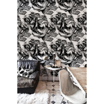 Tapisserie murale Roses en papier