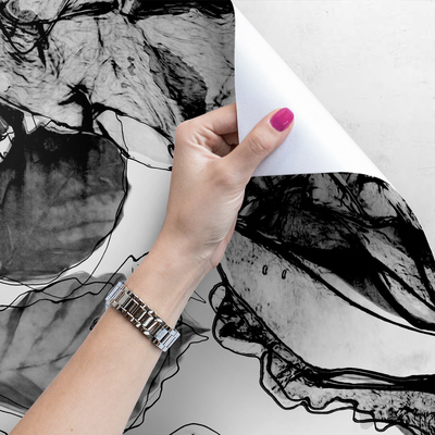 Tapisserie murale Roses en papier