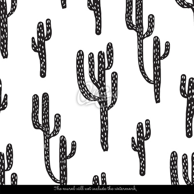 Papier peint adhésif Cactus scandinave