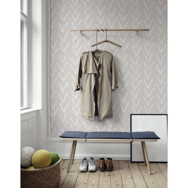 Papier peint panoramique Mouettes en beige