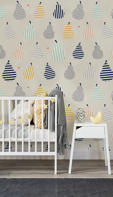 Papier peint adhésif Poires modernes