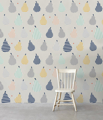 Papier peint adhésif Poires modernes