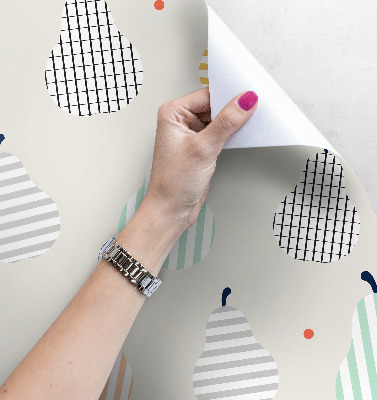 Papier peint adhésif Poires modernes