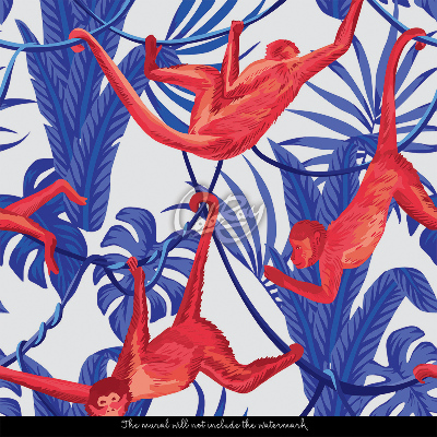 Papier peint panoramique Singes charognards