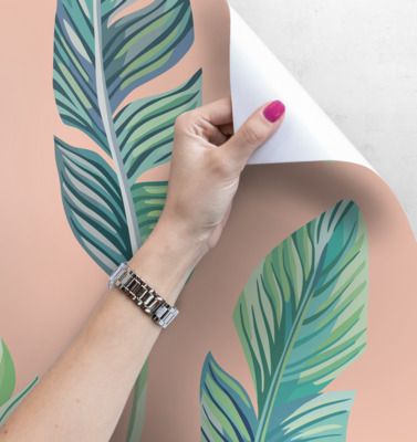 Tapisserie murale Feuilles de plumes