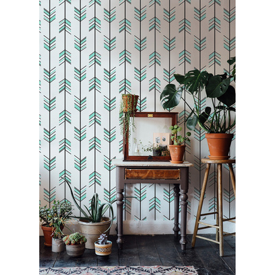 Papier peint adhésif Indiens Blue Arrows