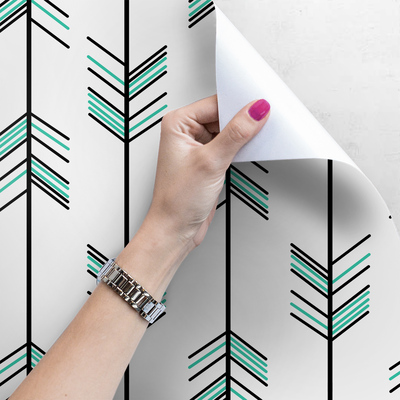 Papier peint adhésif Indiens Blue Arrows