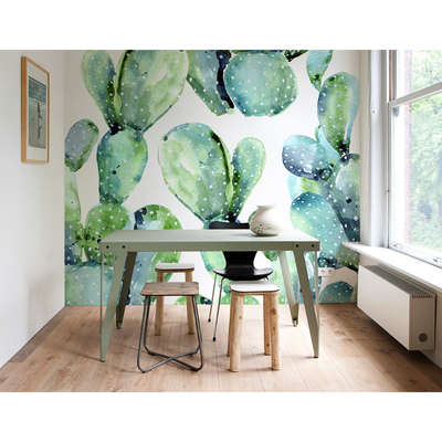 Tapisserie murale Le monde des cactus à travers les yeux d'un enfant