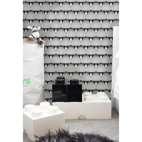 Papier peint panoramique Illusion noir et blanc