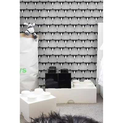 Papier peint panoramique Illusion noir et blanc