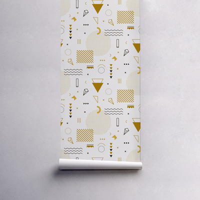 Tapisserie panoramique Famille géométrique