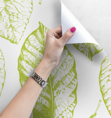 Tapisserie murale Timbres à feuilles