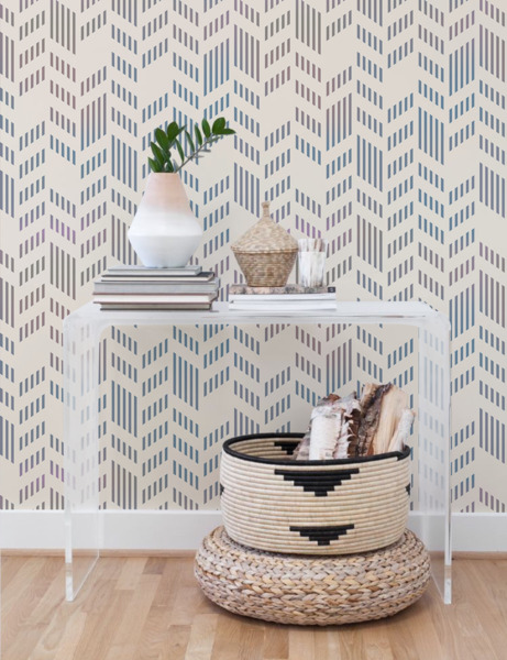 Papier peint adhésif Tissé à partir de lignes