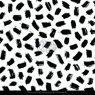 Tapisserie murale traits noirs