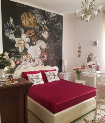 Papier peint Des fleurs comme peintes