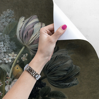 Papier peint Des fleurs comme peintes