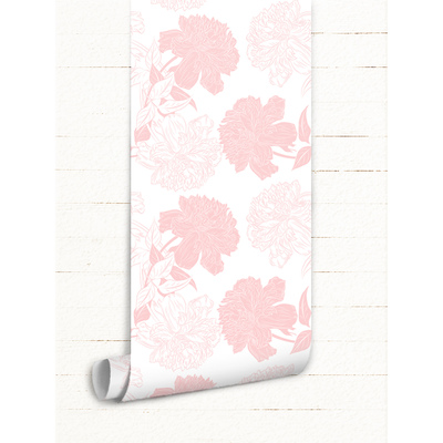 Papier peint Fleurs entrelacées