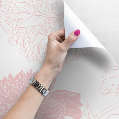 Papier peint Fleurs entrelacées