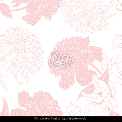 Papier peint Fleurs entrelacées