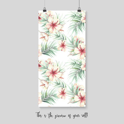 Papier peint Jardin de fleurs hawaïen