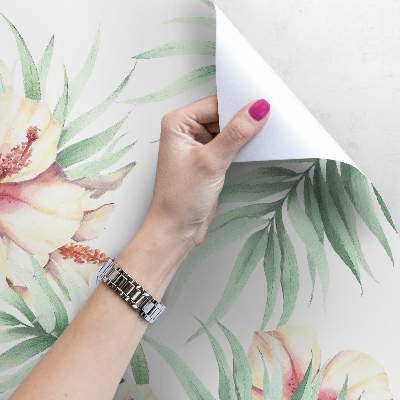 Papier peint Jardin de fleurs hawaïen