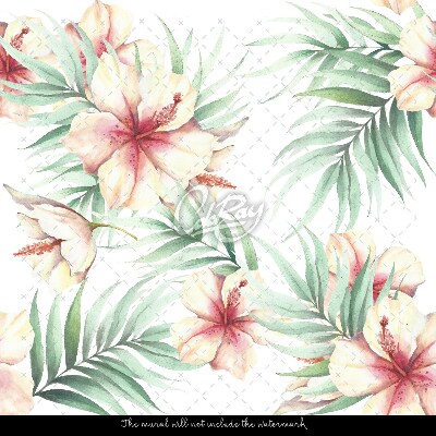 Papier peint Jardin de fleurs hawaïen