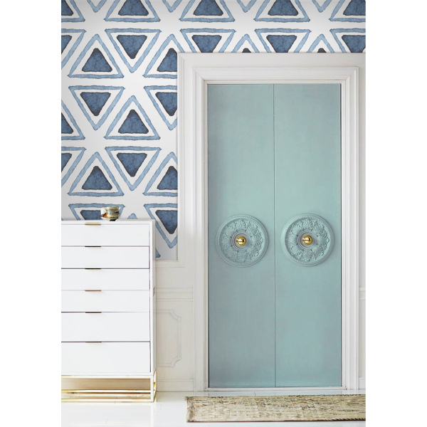 Papier peint Triangles bleus