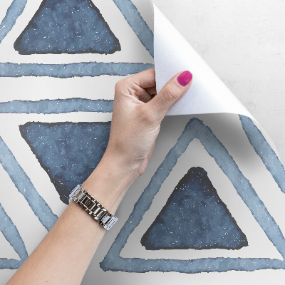 Papier peint Triangles bleus