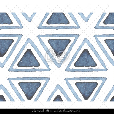 Papier peint Triangles bleus
