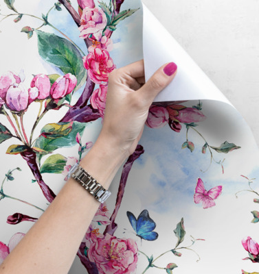 Papier peint Verger en fleurs