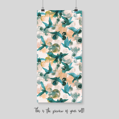 Papier peint Ombres subtiles des oiseaux