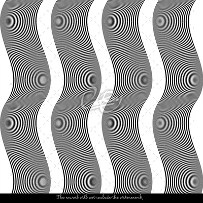 Papier peint adhésif Vagues graphiques