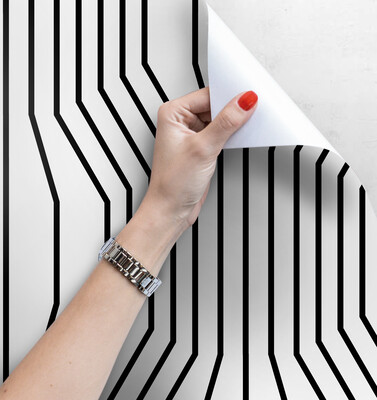 Papier peint adhésif Systèmes de courbes