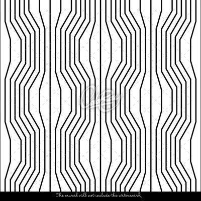 Papier peint adhésif Systèmes de courbes