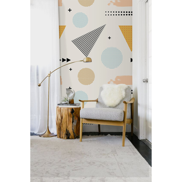 Tapisserie panoramique Motifs colorés de créateurs